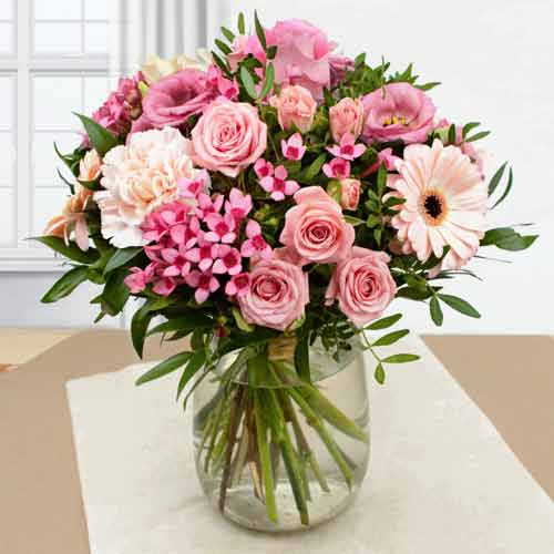 Elegant Mixed Flower Embrace