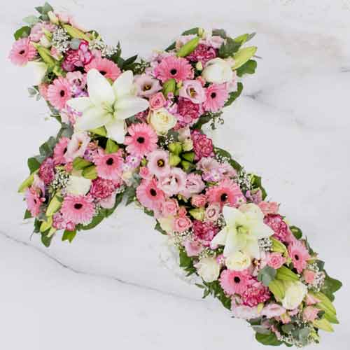 Flower Cross For Mourning