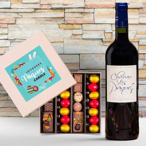 Wine And Easter Chocolates