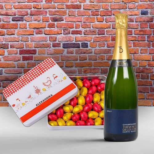 Champagne And Easter Chocolates